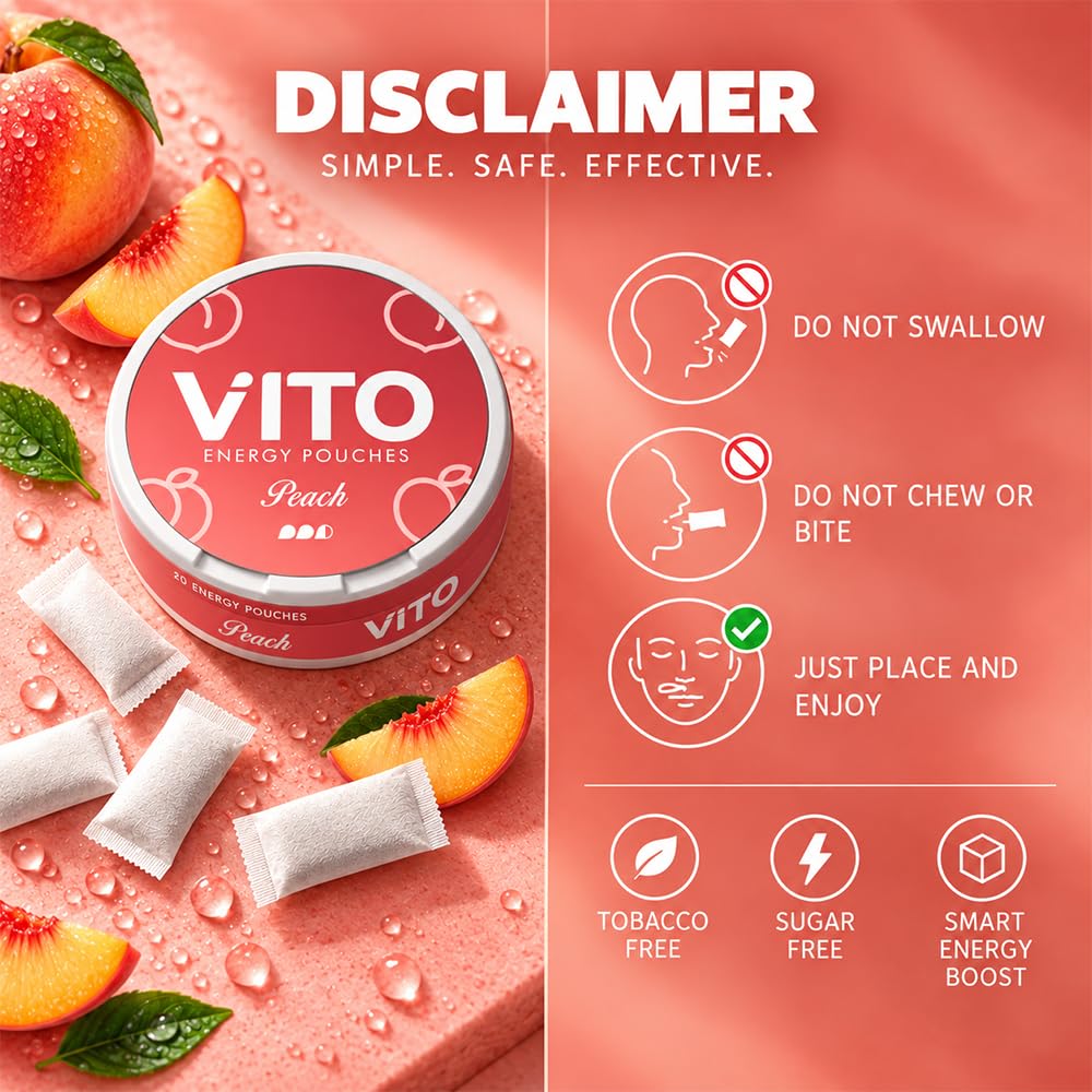 VITO Energy Pouches-Peach