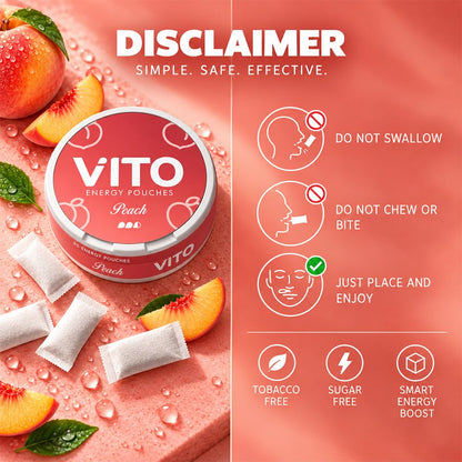 VITO Energy Pouches-Peach